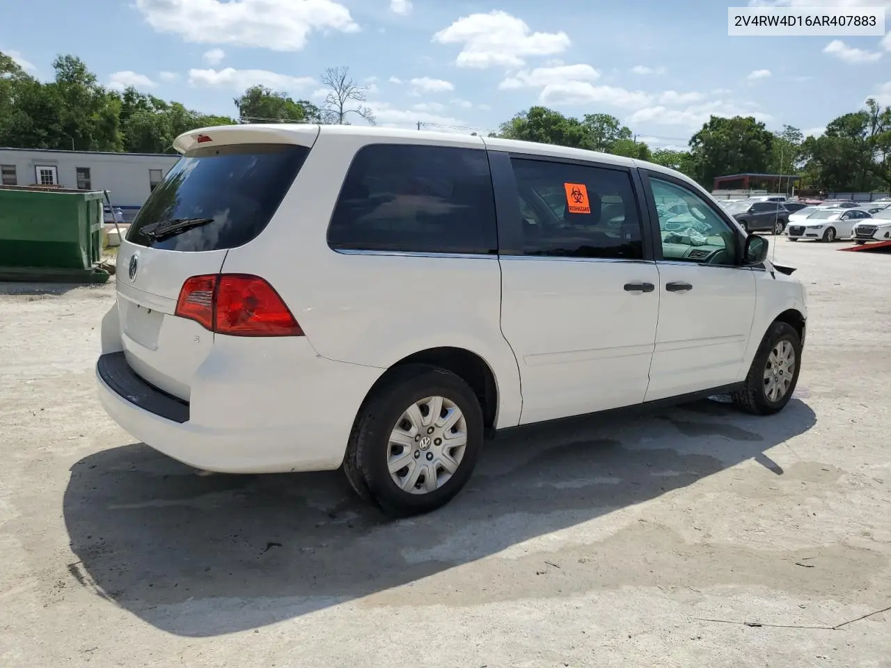 2010 Volkswagen Routan S VIN: 2V4RW4D16AR407883 Lot: 54394055