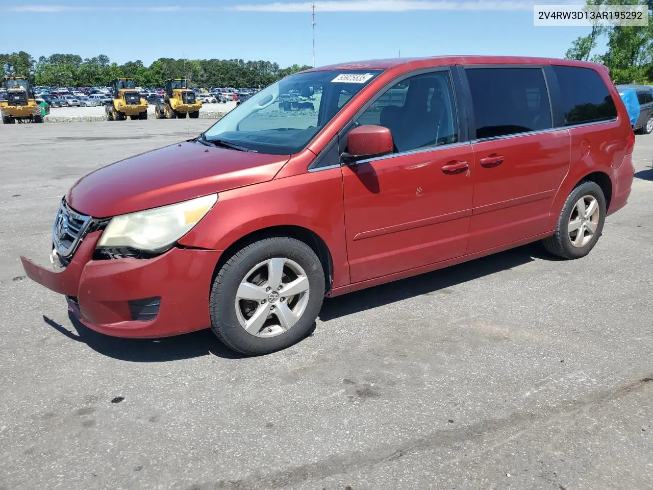 2010 Volkswagen Routan Se VIN: 2V4RW3D13AR195292 Lot: 55925835