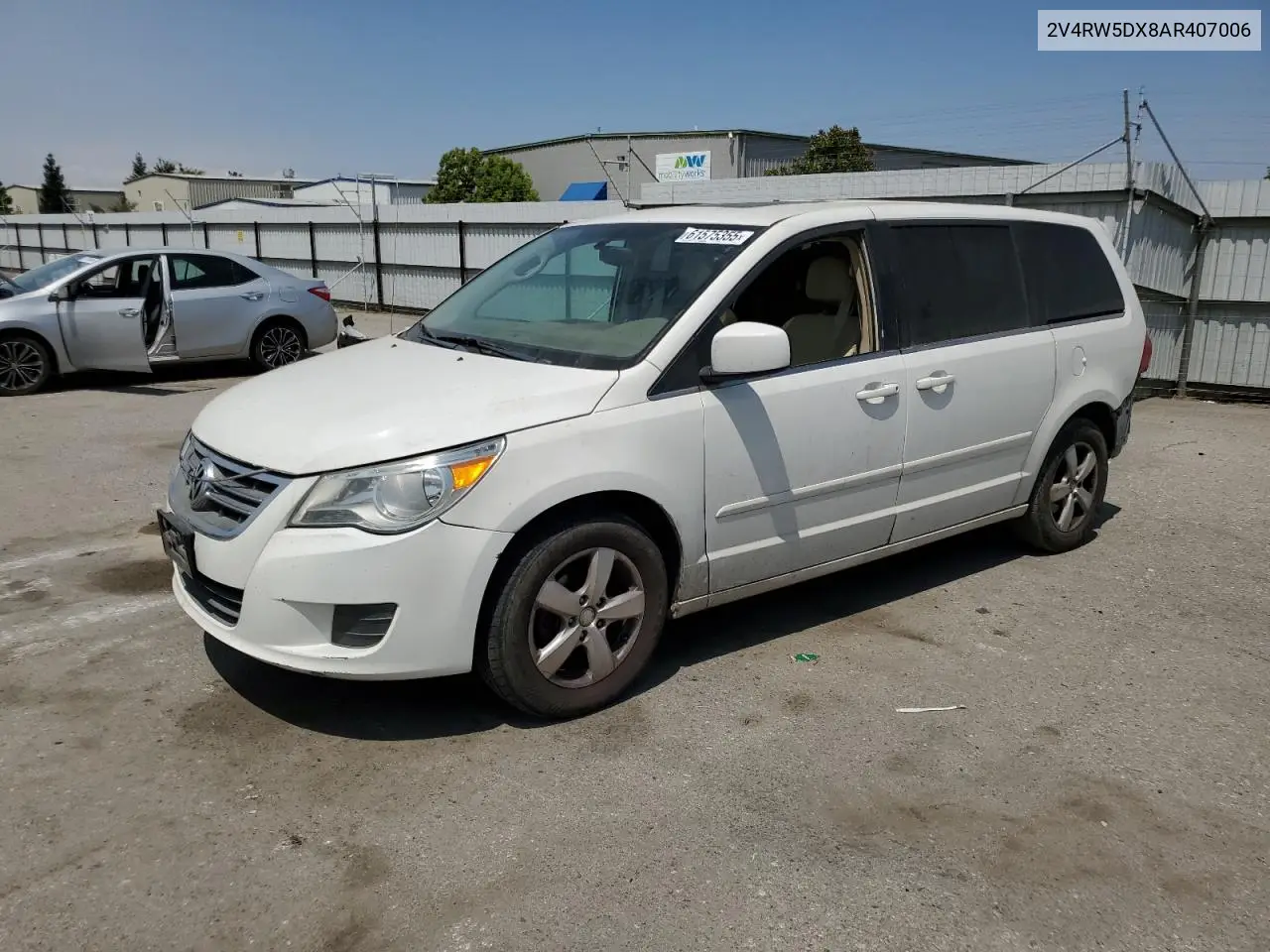 2010 Volkswagen Routan Sel VIN: 2V4RW5DX8AR407006 Lot: 61575355