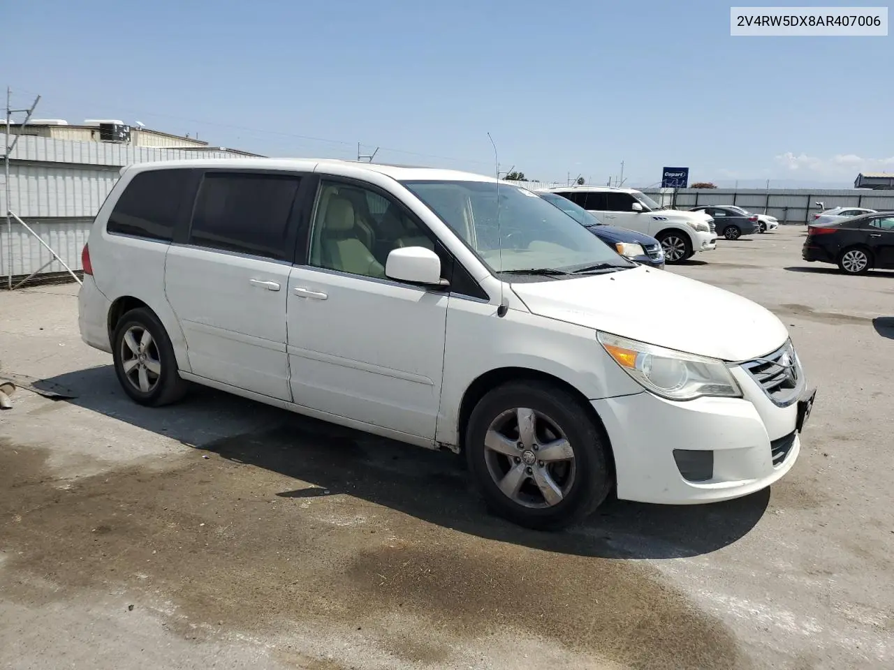 2010 Volkswagen Routan Sel VIN: 2V4RW5DX8AR407006 Lot: 61575355