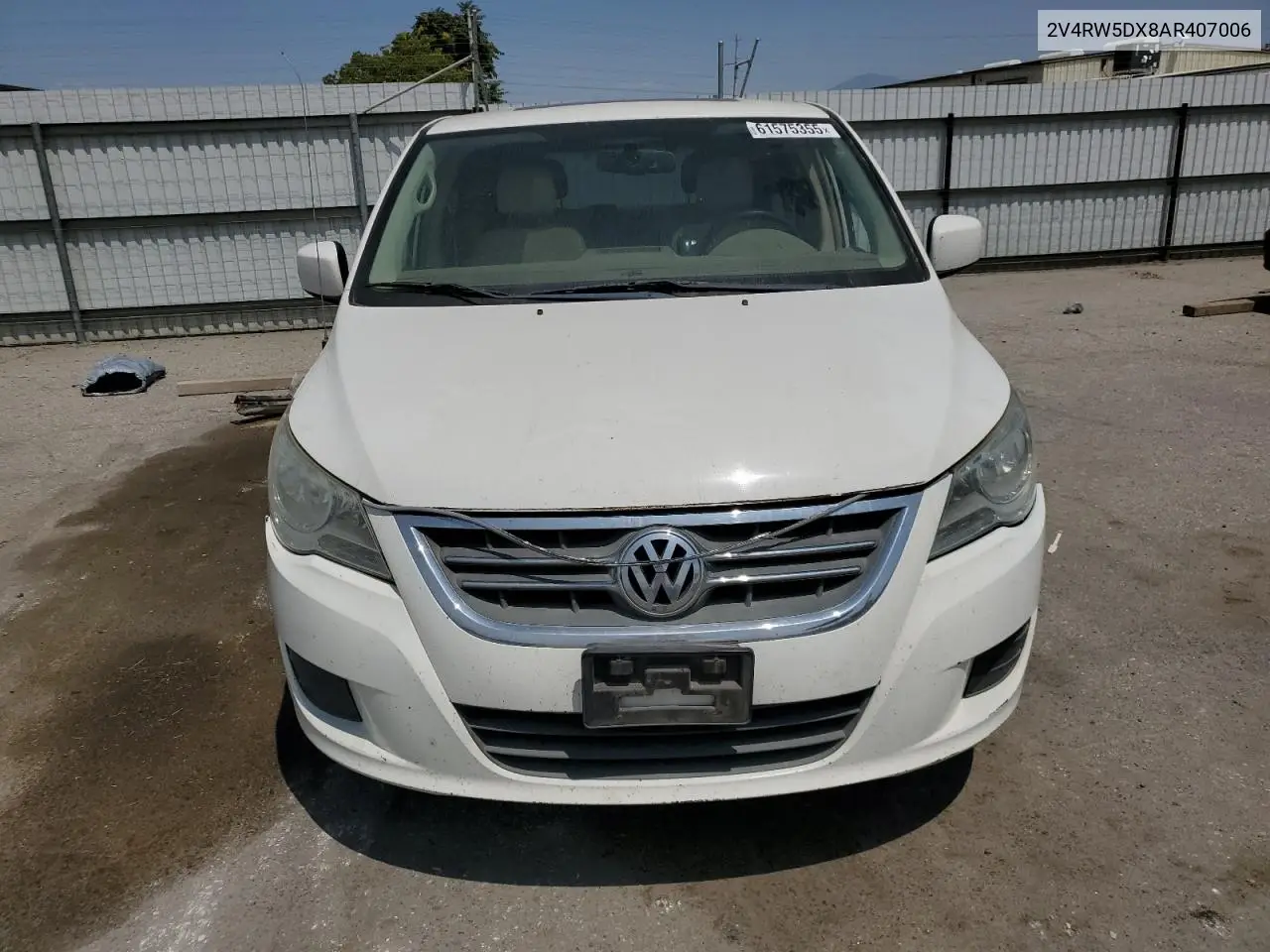 2010 Volkswagen Routan Sel VIN: 2V4RW5DX8AR407006 Lot: 61575355