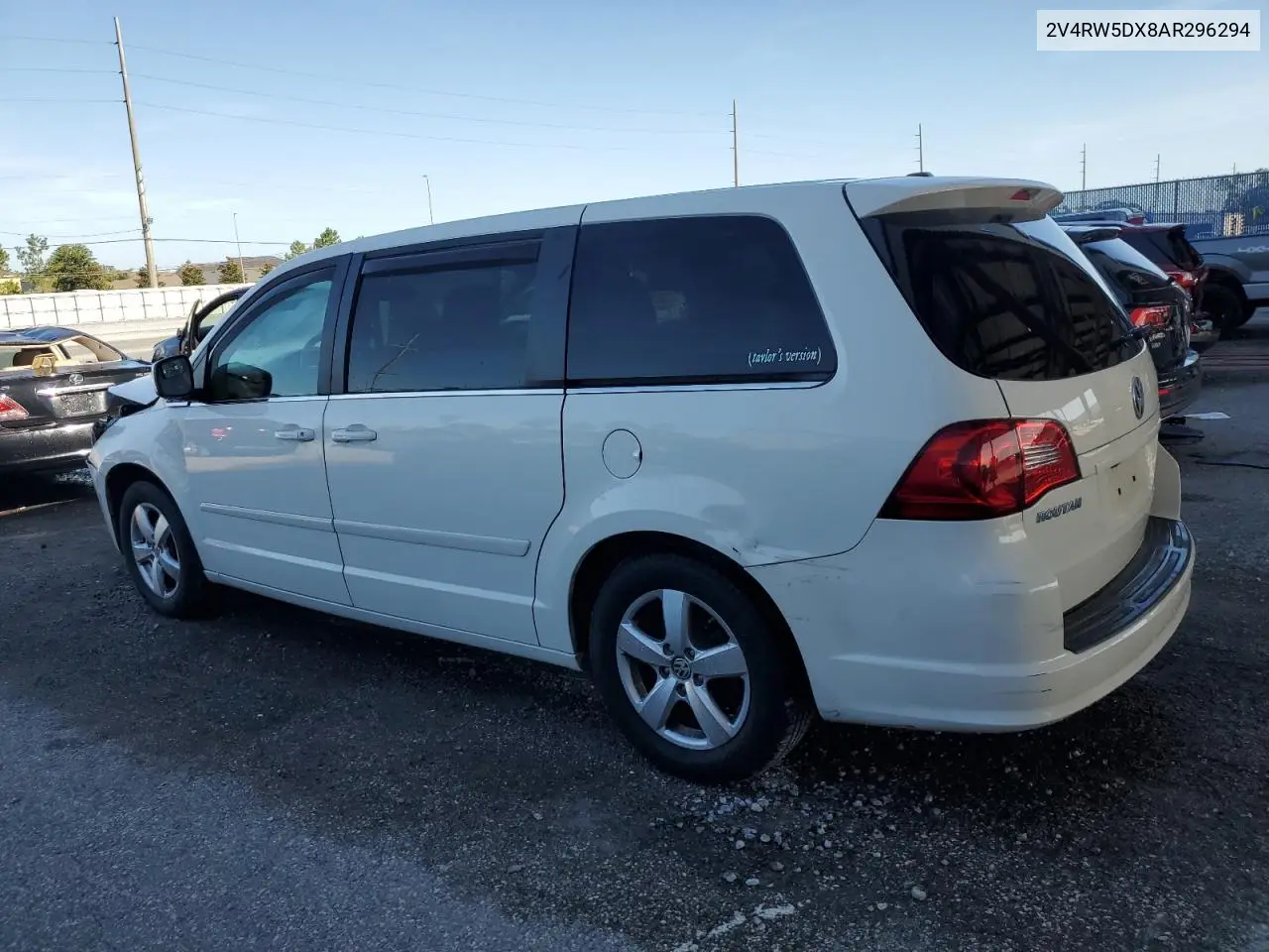 2010 Volkswagen Routan Sel VIN: 2V4RW5DX8AR296294 Lot: 61951345