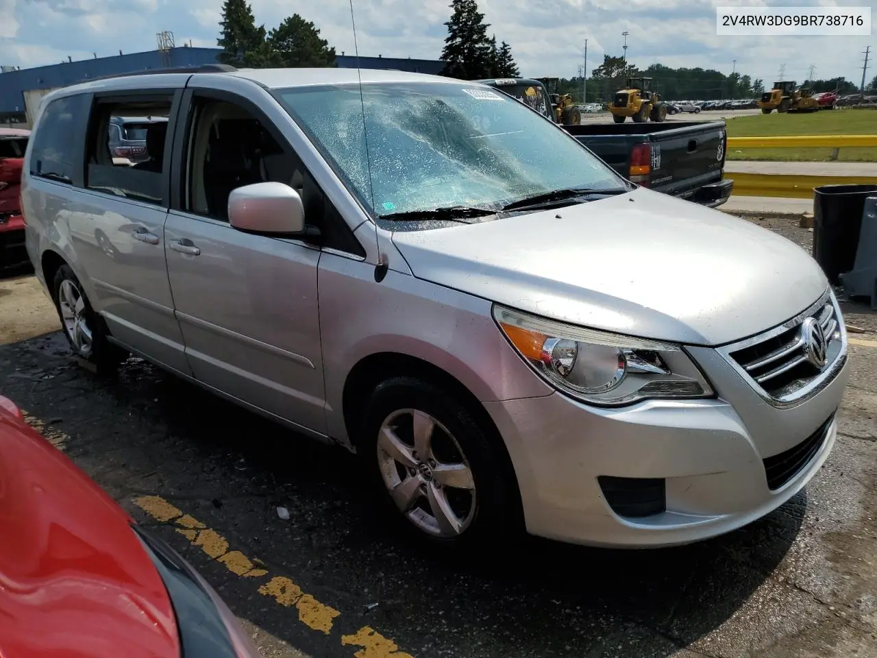 2011 Volkswagen Routan Se VIN: 2V4RW3DG9BR738716 Lot: 63333255
