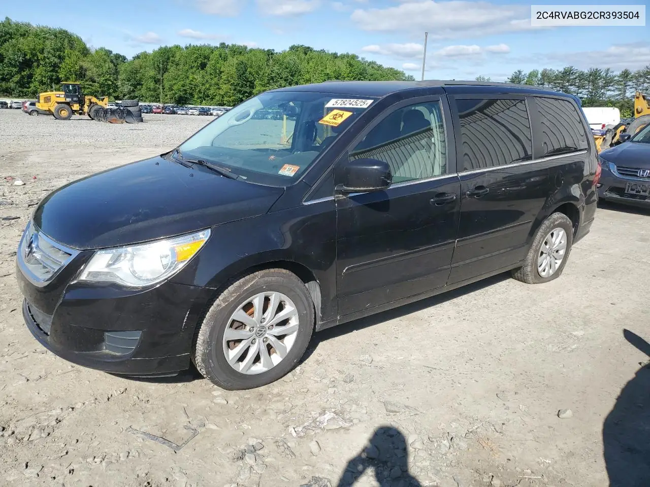 2012 Volkswagen Routan Se VIN: 2C4RVABG2CR393504 Lot: 57824525