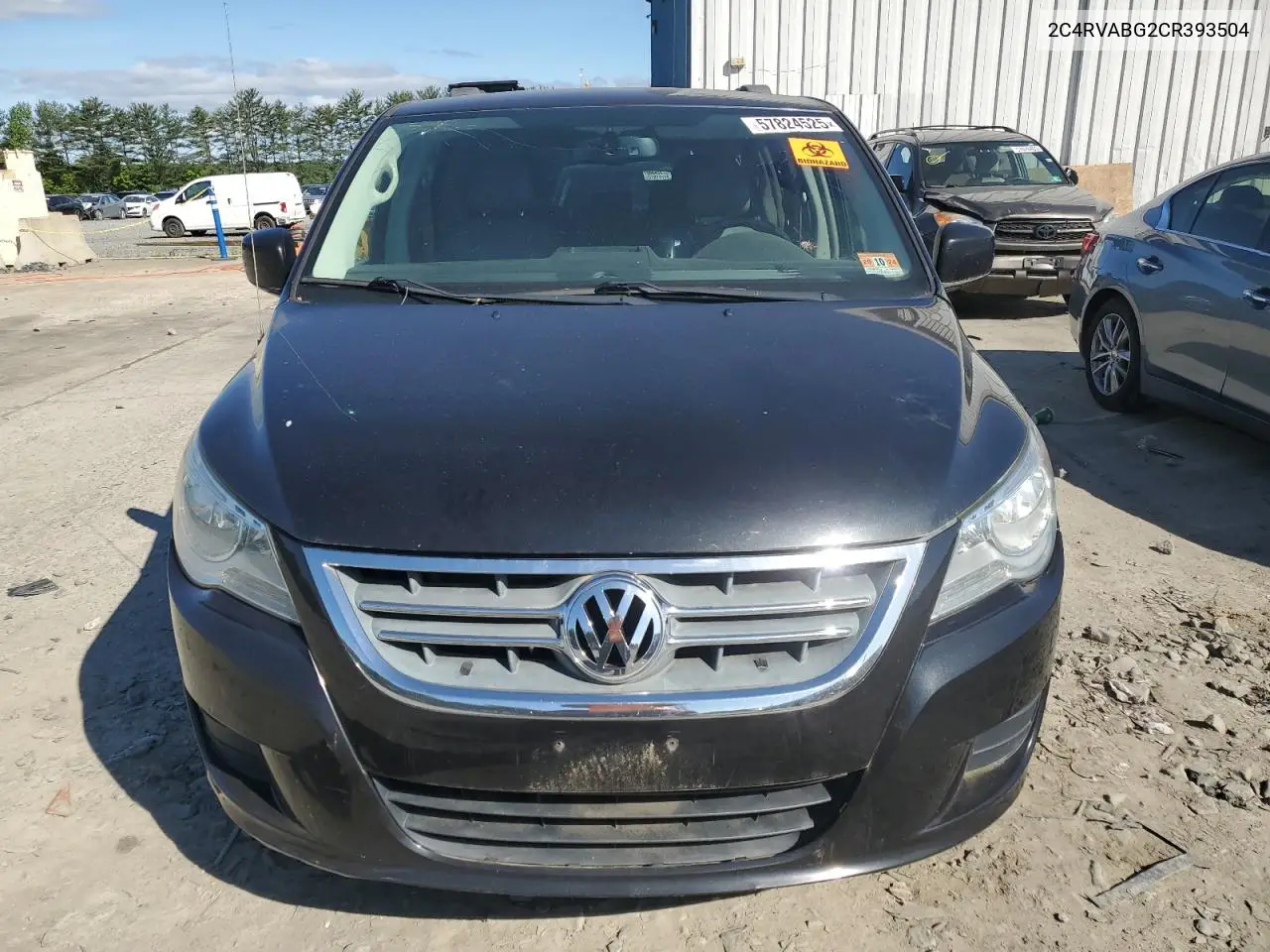 2012 Volkswagen Routan Se VIN: 2C4RVABG2CR393504 Lot: 57824525