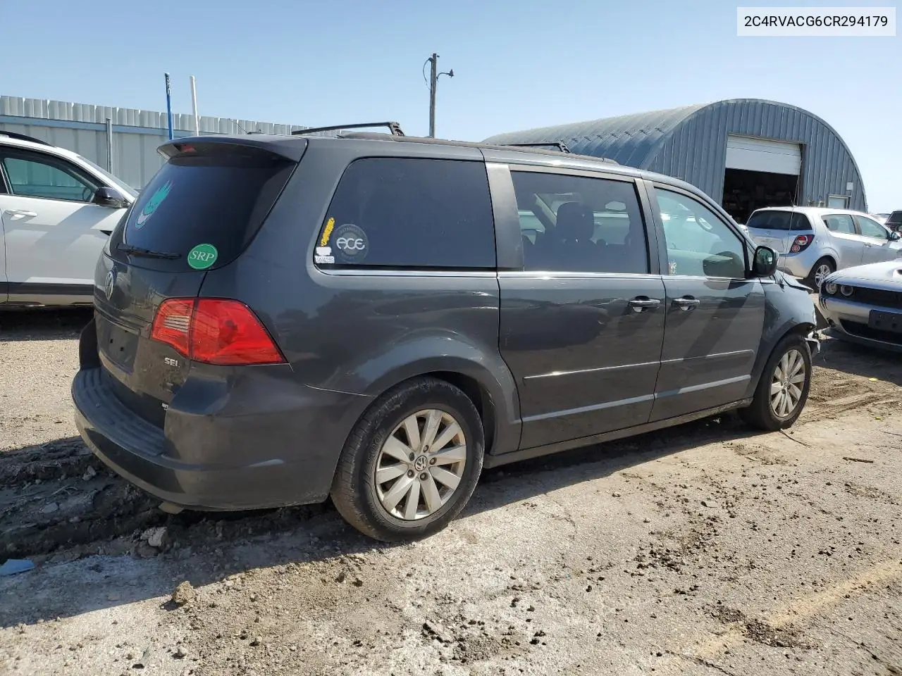 2012 Volkswagen Routan Sel VIN: 2C4RVACG6CR294179 Lot: 61669125