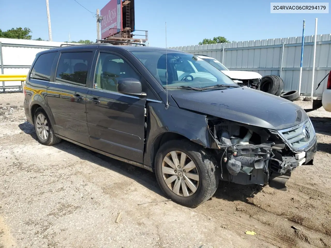 2012 Volkswagen Routan Sel VIN: 2C4RVACG6CR294179 Lot: 61669125