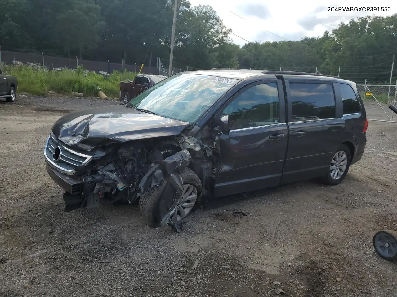 2012 Volkswagen Routan Se VIN: 2C4RVABGXCR391550 Lot: 62004685