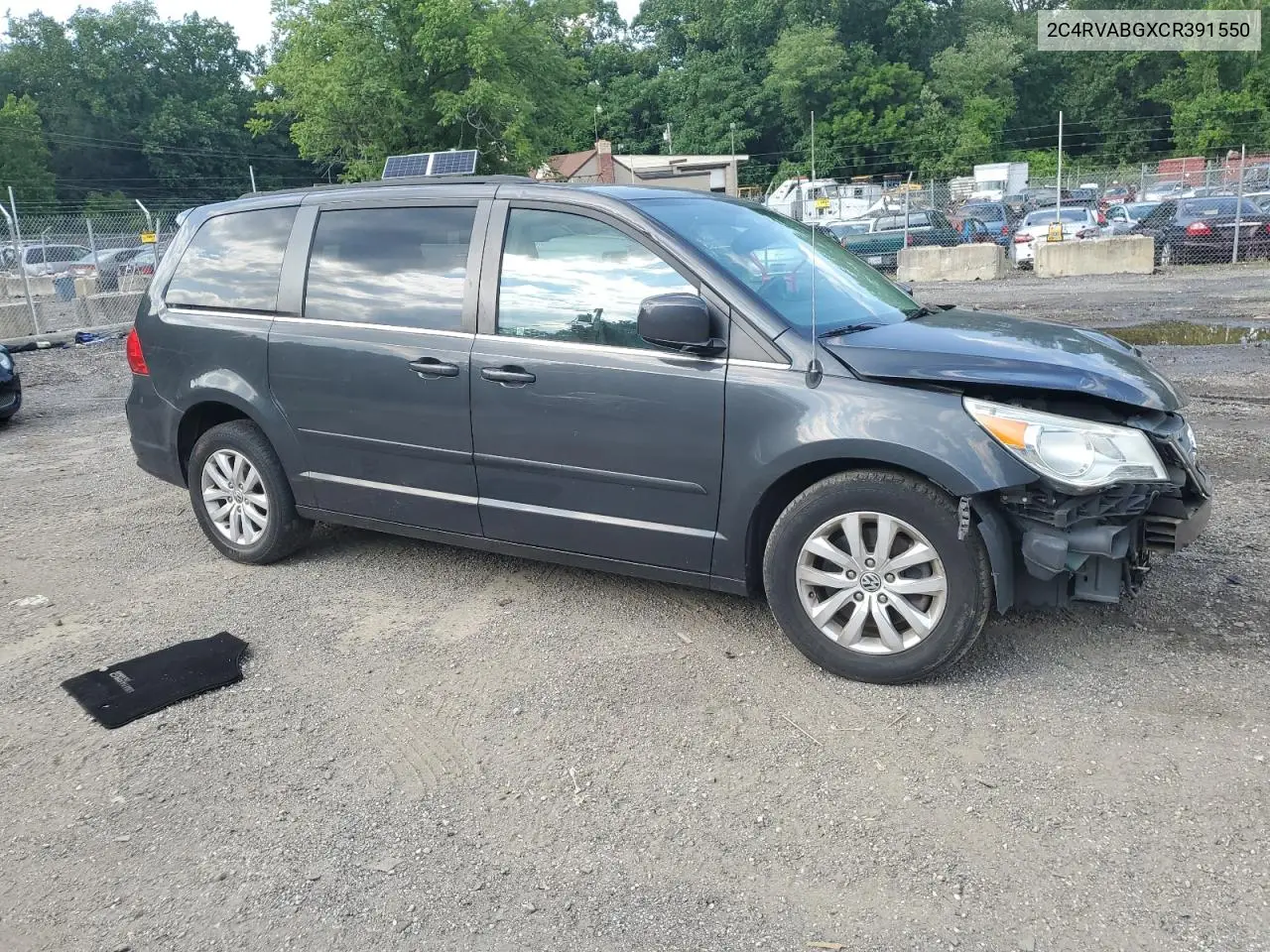 2012 Volkswagen Routan Se VIN: 2C4RVABGXCR391550 Lot: 62004685