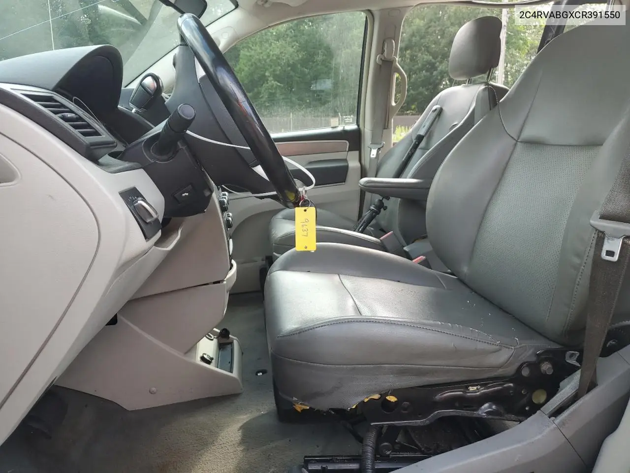 2012 Volkswagen Routan Se VIN: 2C4RVABGXCR391550 Lot: 62004685