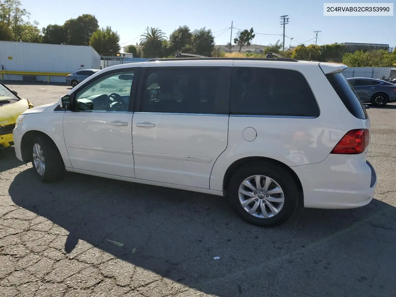 2012 Volkswagen Routan Se VIN: 2C4RVABG2CR353990 Lot: 63118645
