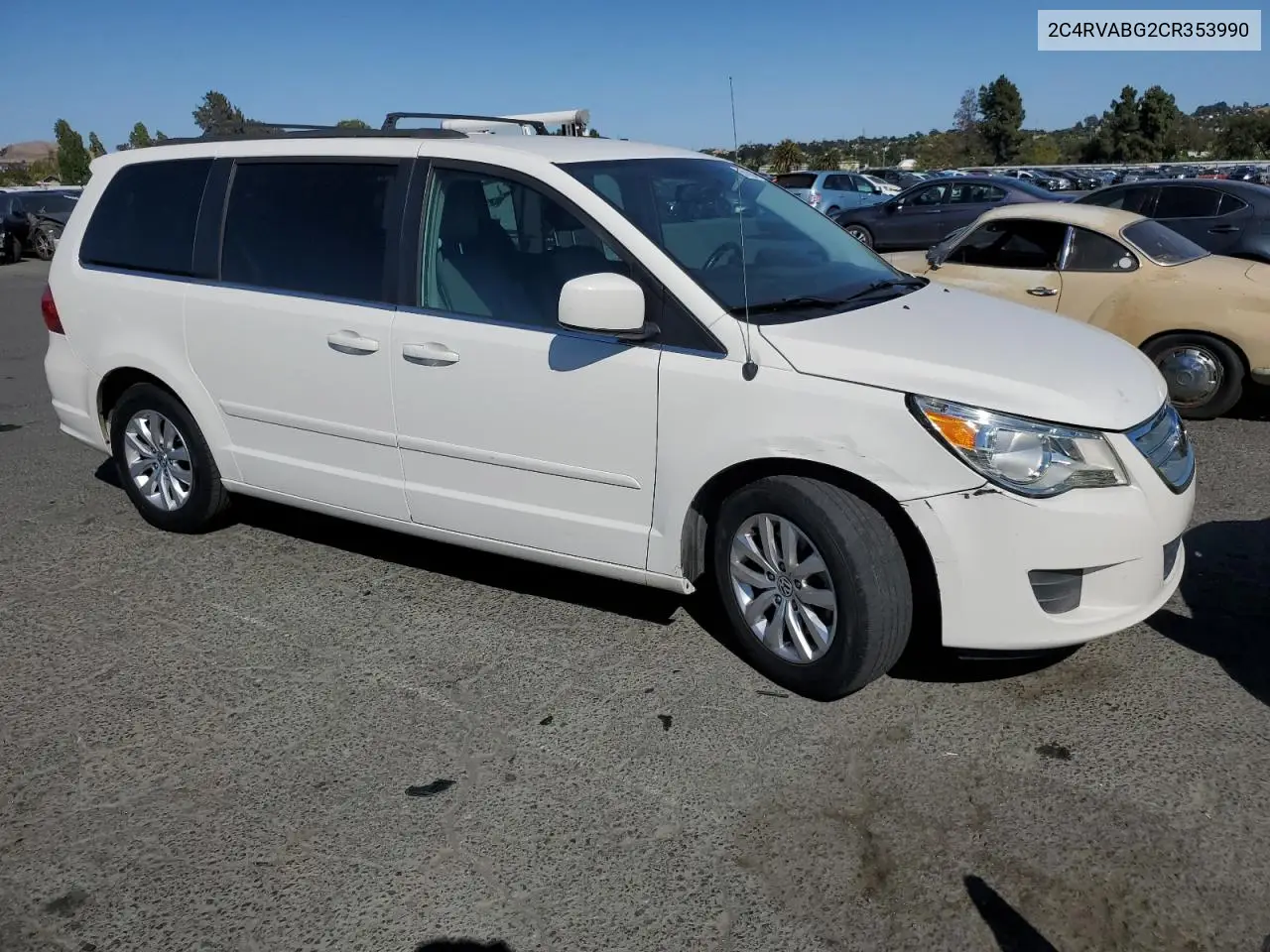 2012 Volkswagen Routan Se VIN: 2C4RVABG2CR353990 Lot: 63118645