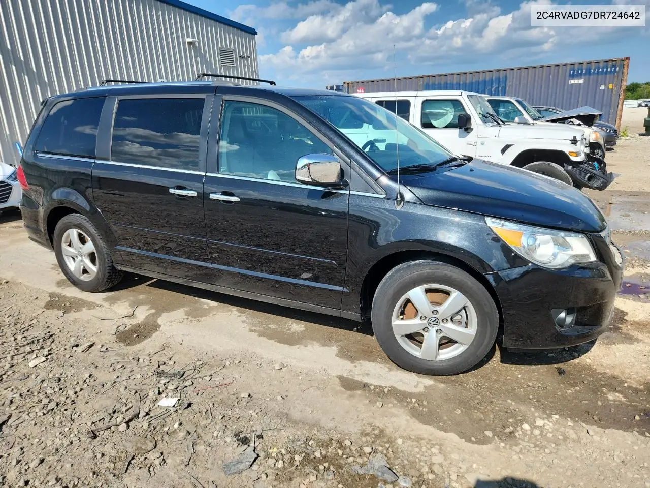 2013 Volkswagen Routan Sel Premium VIN: 2C4RVADG7DR724642 Lot: 62771615