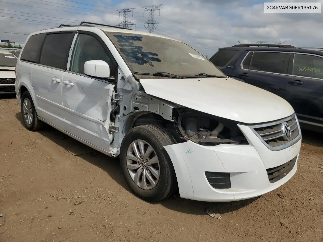 2014 Volkswagen Routan Se VIN: 2C4RVABG0ER135176 Lot: 55232985