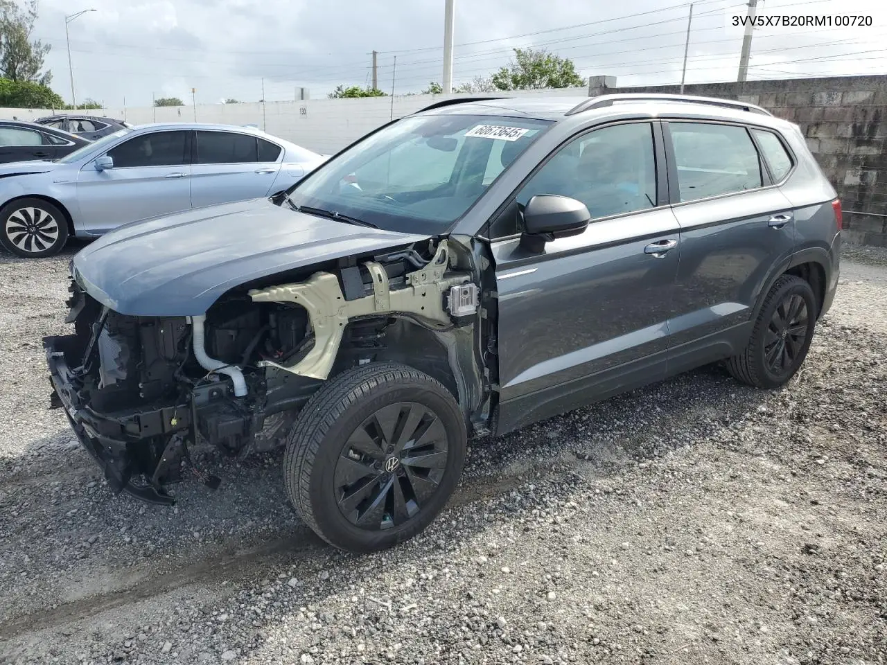 2020 Volkswagen Taos S VIN: 3VV5X7B20RM100720 Lot: 60673645