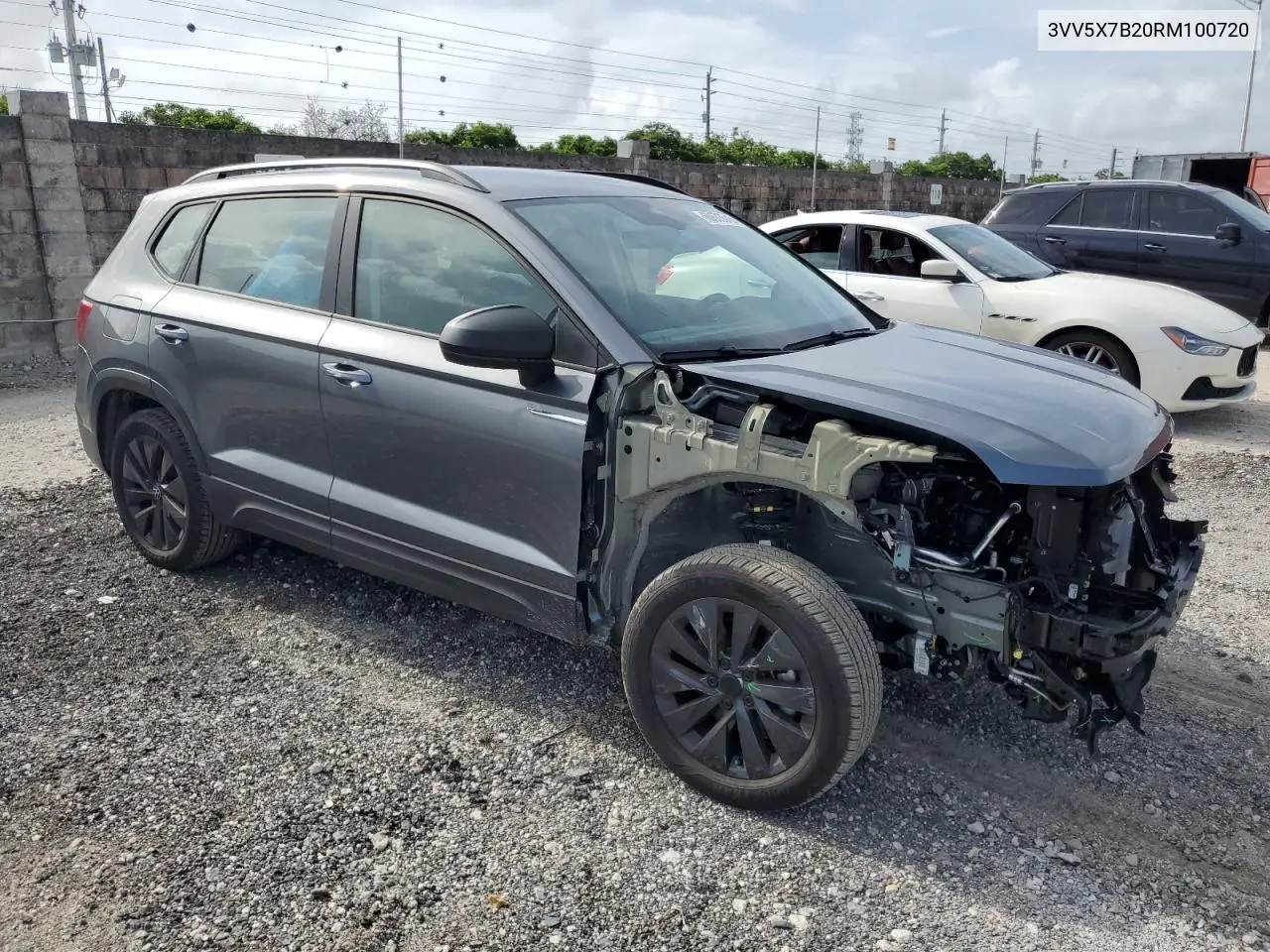 2020 Volkswagen Taos S VIN: 3VV5X7B20RM100720 Lot: 60673645