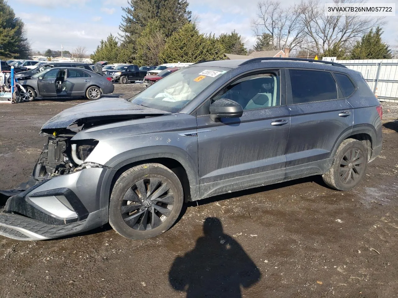 2022 Volkswagen Taos S VIN: 3VVAX7B26NM057722 Lot: 42850715