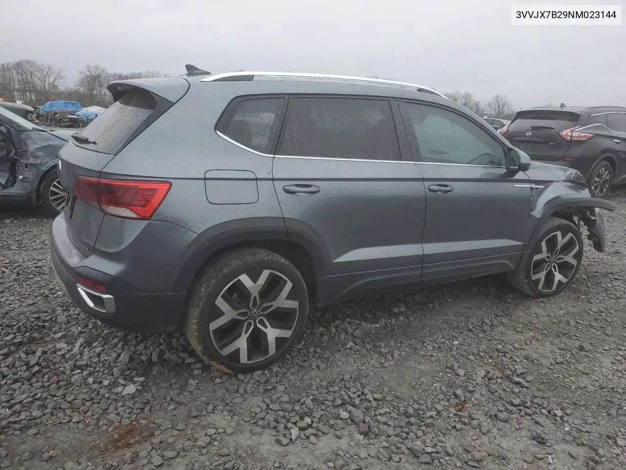 2022 Volkswagen Taos Sel VIN: 3VVJX7B29NM023144 Lot: 44344675