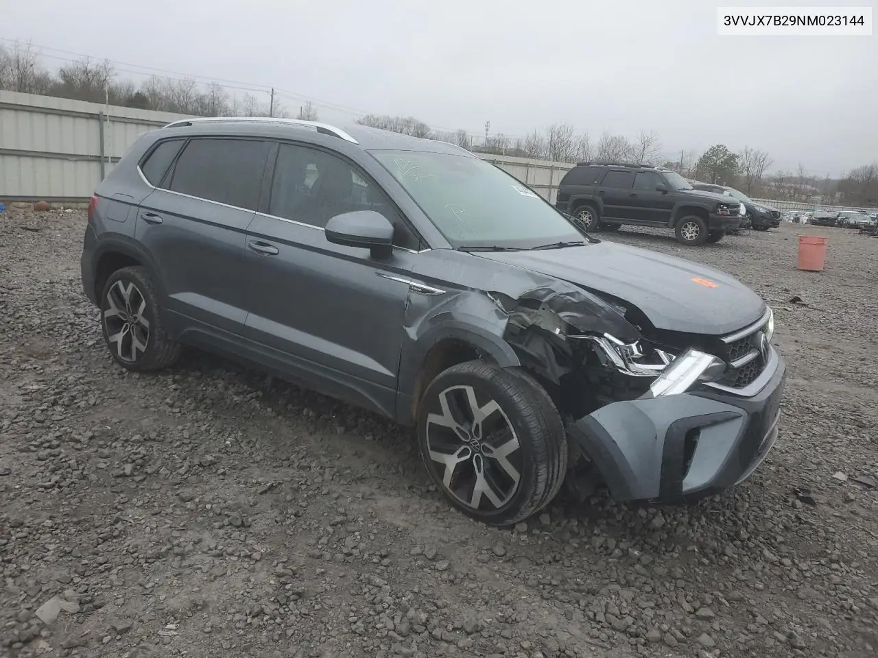 2022 Volkswagen Taos Sel VIN: 3VVJX7B29NM023144 Lot: 44344675