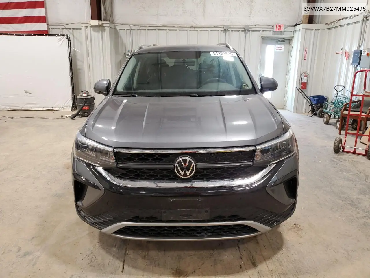 2022 Volkswagen Taos Se VIN: 3VVWX7B27NM025495 Lot: 51121535