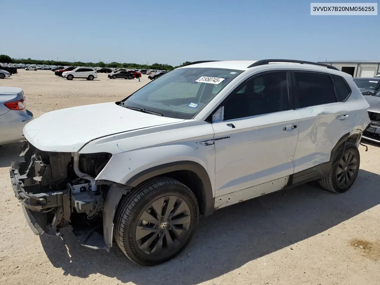 2022 Volkswagen Taos S VIN: 3VVDX7B20NM056255 Lot: 51950745