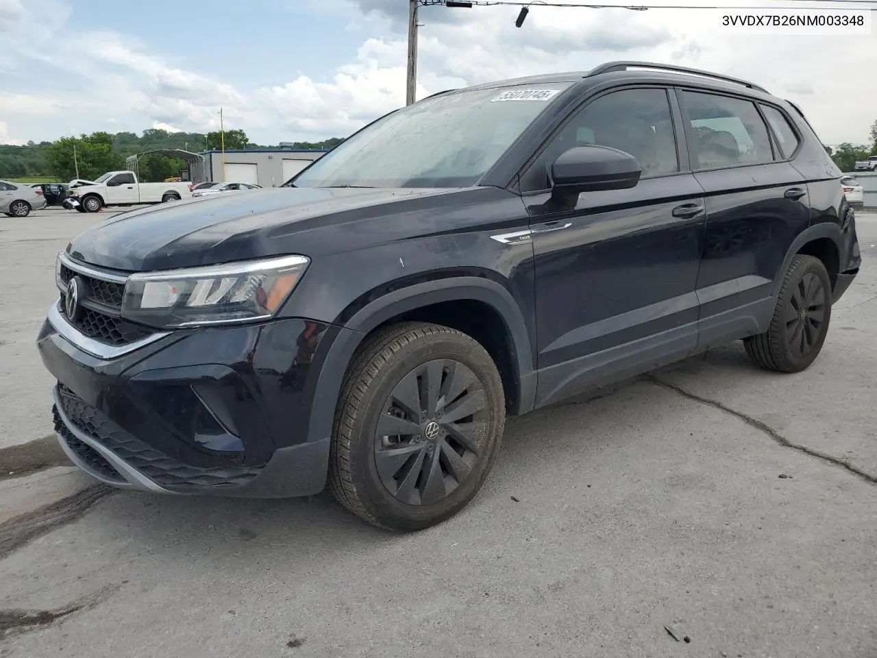 2022 Volkswagen Taos S VIN: 3VVDX7B26NM003348 Lot: 55070745