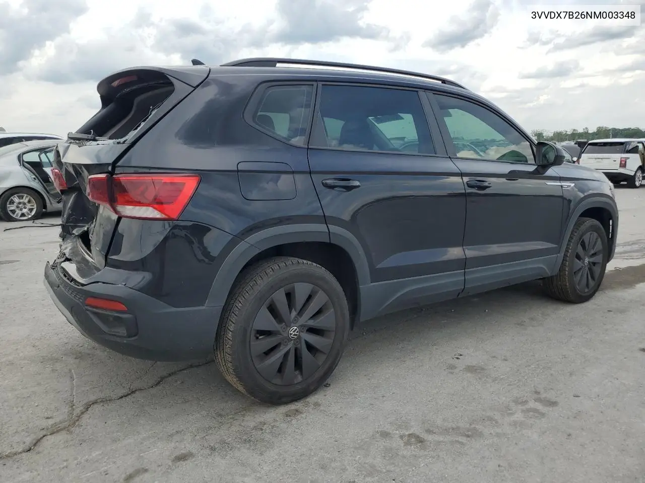 2022 Volkswagen Taos S VIN: 3VVDX7B26NM003348 Lot: 55070745