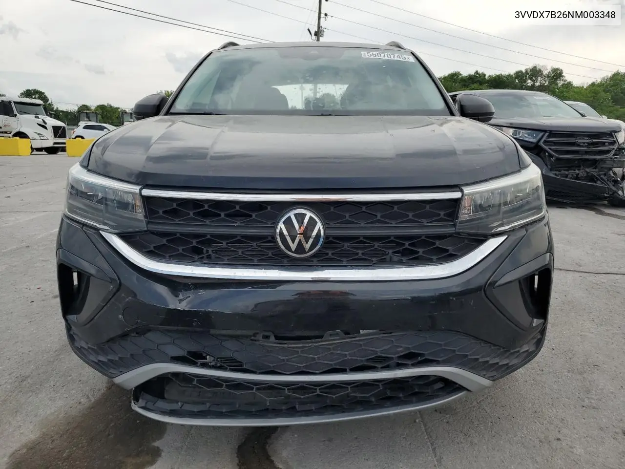 2022 Volkswagen Taos S VIN: 3VVDX7B26NM003348 Lot: 55070745
