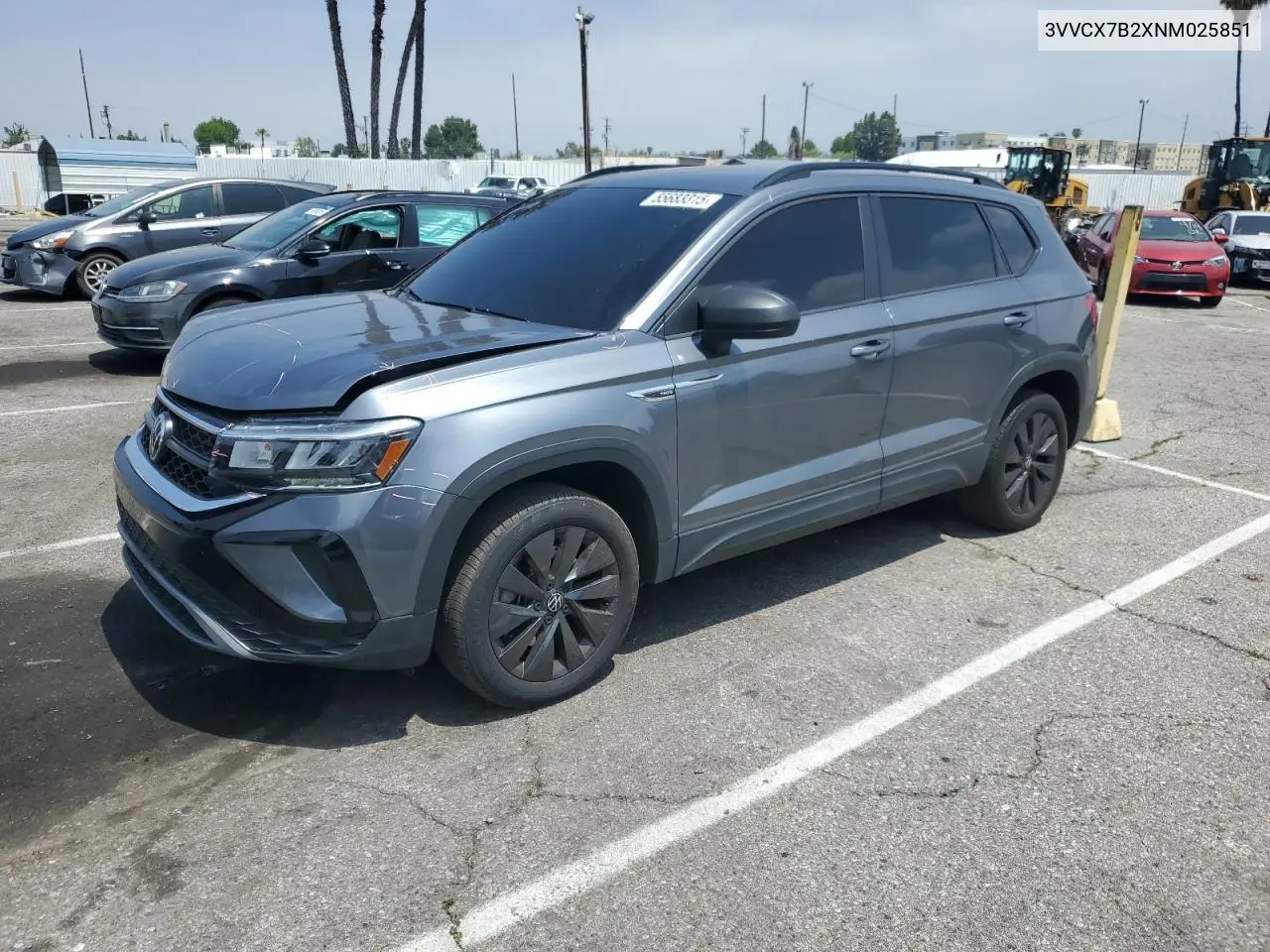 2022 Volkswagen Taos S VIN: 3VVCX7B2XNM025851 Lot: 55683315