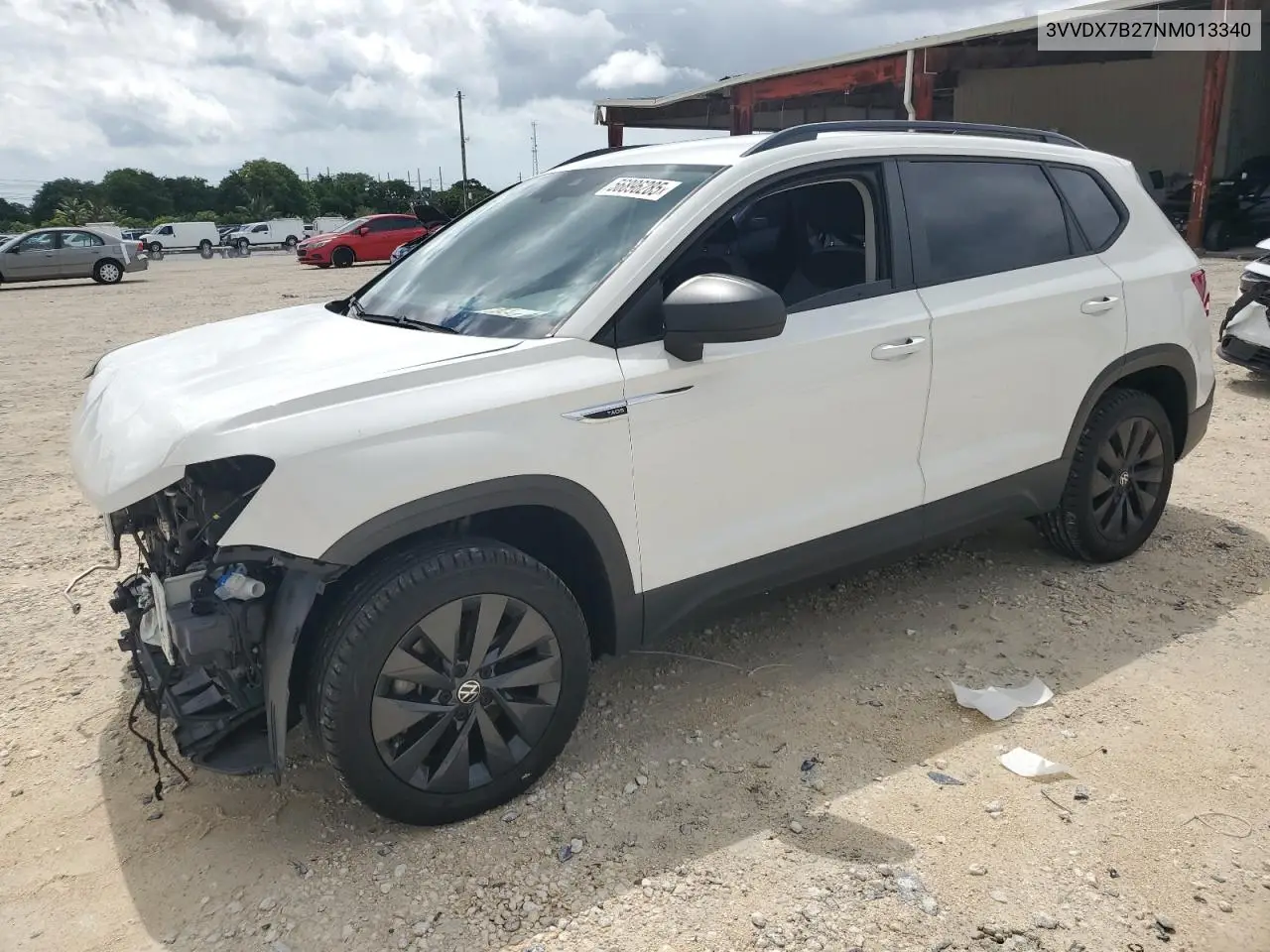 2022 Volkswagen Taos S VIN: 3VVDX7B27NM013340 Lot: 56896285
