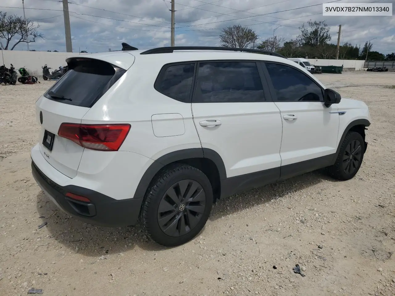 2022 Volkswagen Taos S VIN: 3VVDX7B27NM013340 Lot: 56896285