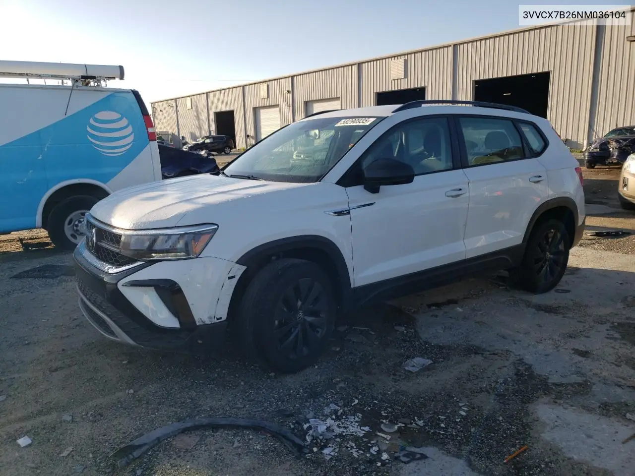 2022 Volkswagen Taos S VIN: 3VVCX7B26NM036104 Lot: 58290935