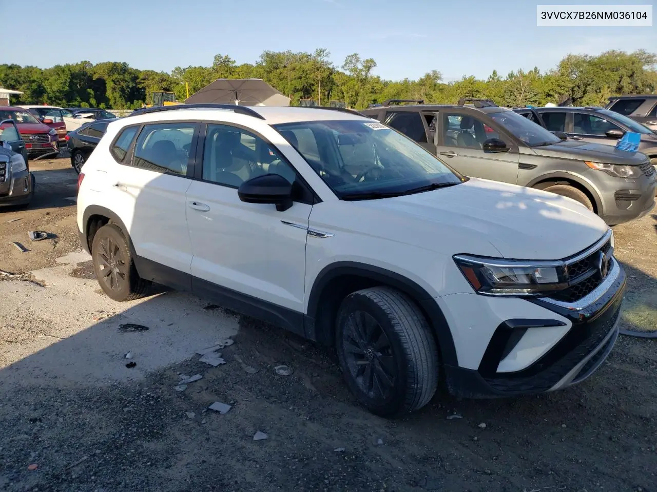 2022 Volkswagen Taos S VIN: 3VVCX7B26NM036104 Lot: 58290935