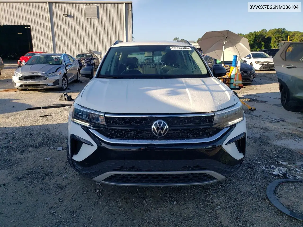 2022 Volkswagen Taos S VIN: 3VVCX7B26NM036104 Lot: 58290935