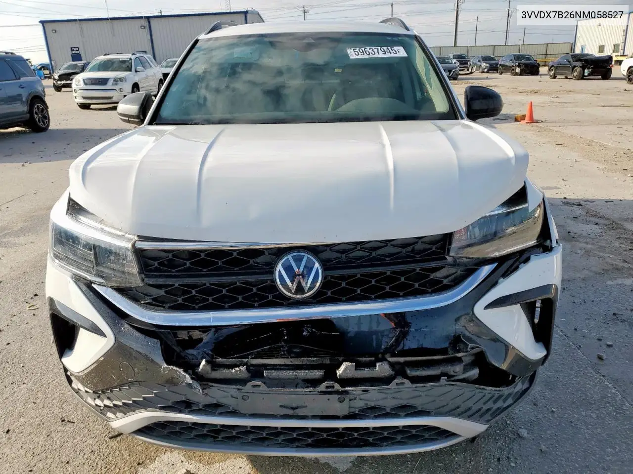 2022 Volkswagen Taos S VIN: 3VVDX7B26NM058527 Lot: 59637945