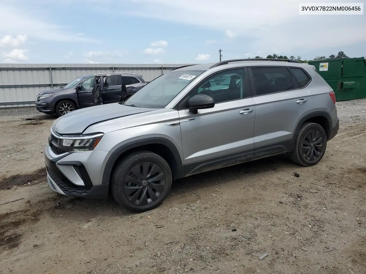 2022 Volkswagen Taos S VIN: 3VVDX7B22NM006456 Lot: 59688315
