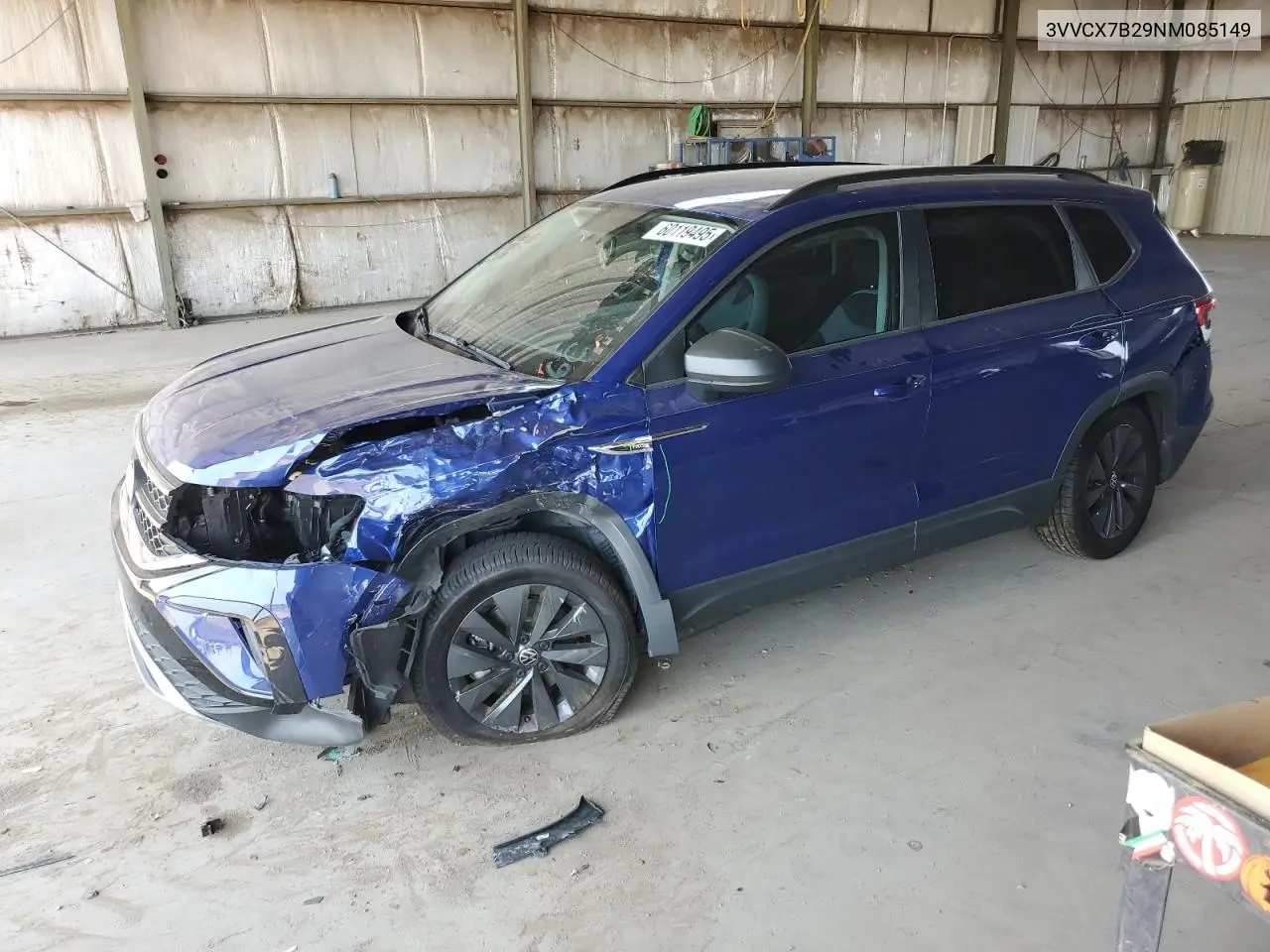 2022 Volkswagen Taos S VIN: 3VVCX7B29NM085149 Lot: 60119495