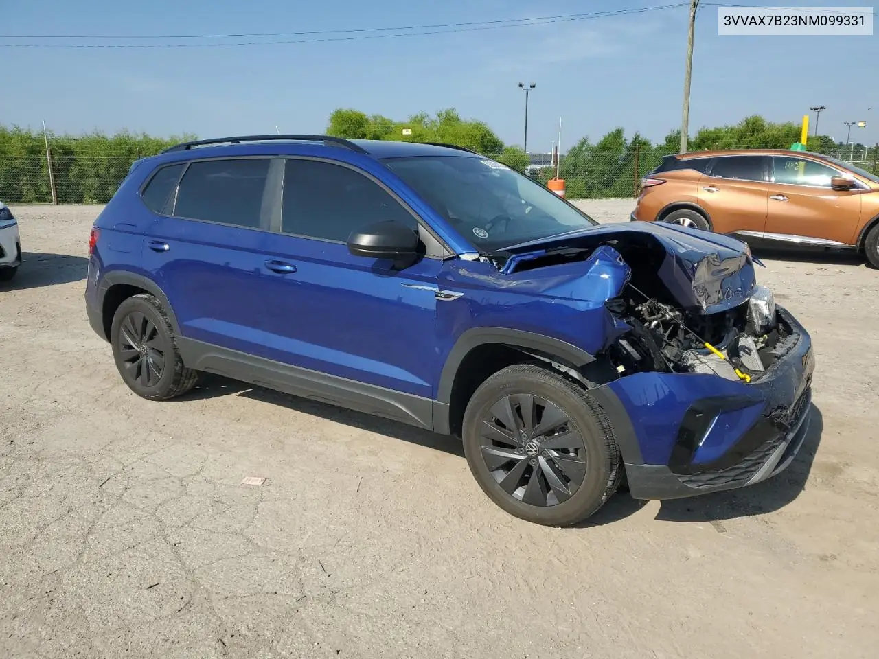 2022 Volkswagen Taos S VIN: 3VVAX7B23NM099331 Lot: 62068065