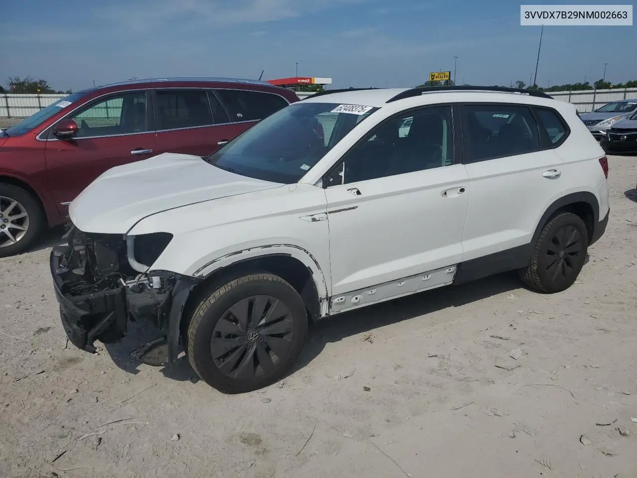 2022 Volkswagen Taos S VIN: 3VVDX7B29NM002663 Lot: 62408375