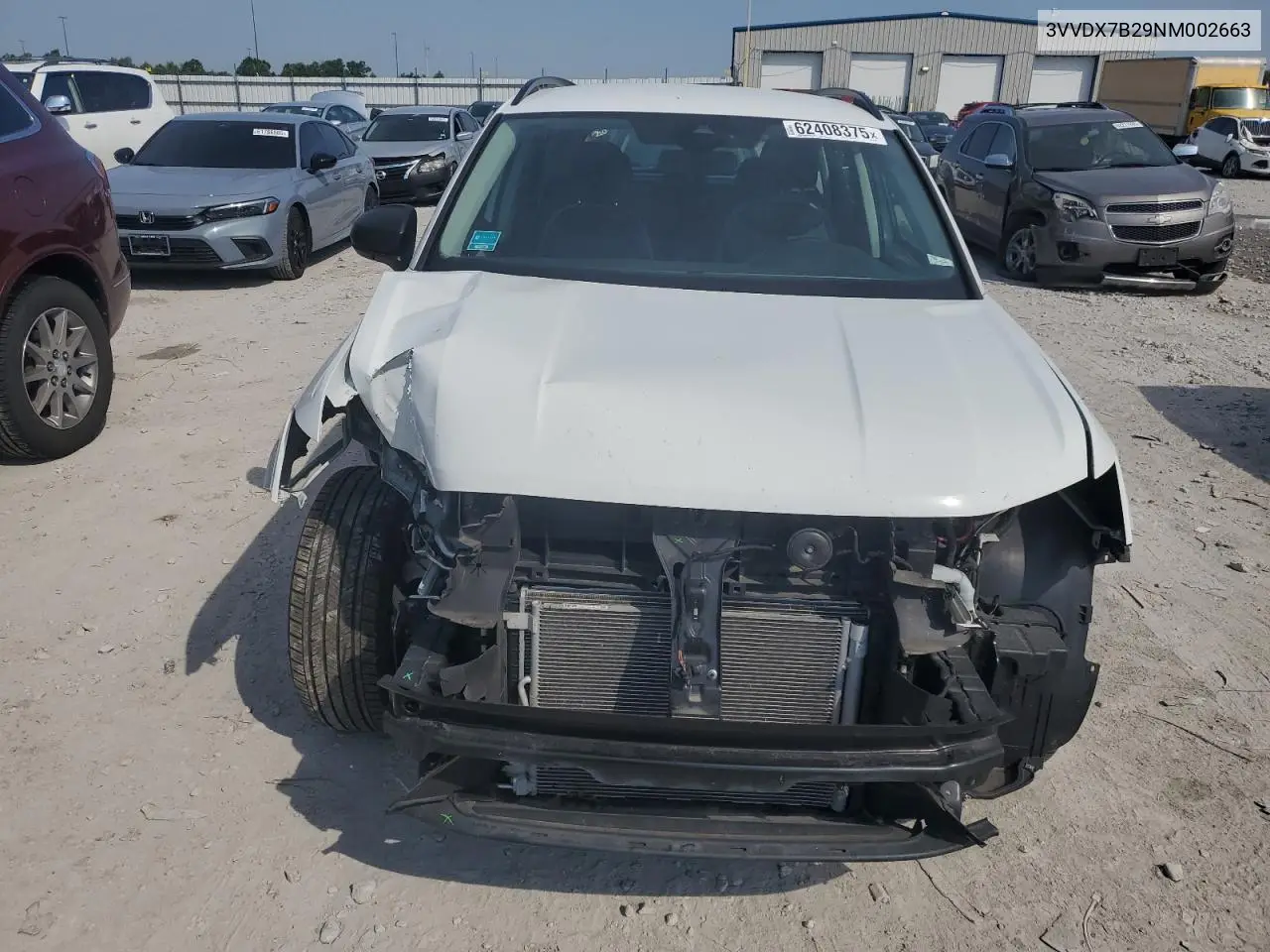 2022 Volkswagen Taos S VIN: 3VVDX7B29NM002663 Lot: 62408375
