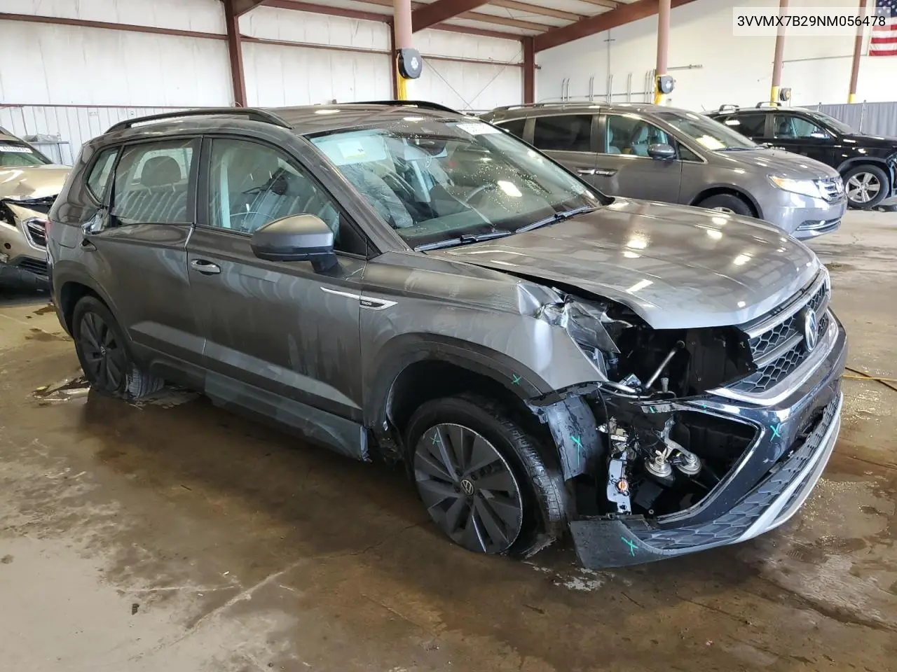 2022 Volkswagen Taos S VIN: 3VVMX7B29NM056478 Lot: 63670925