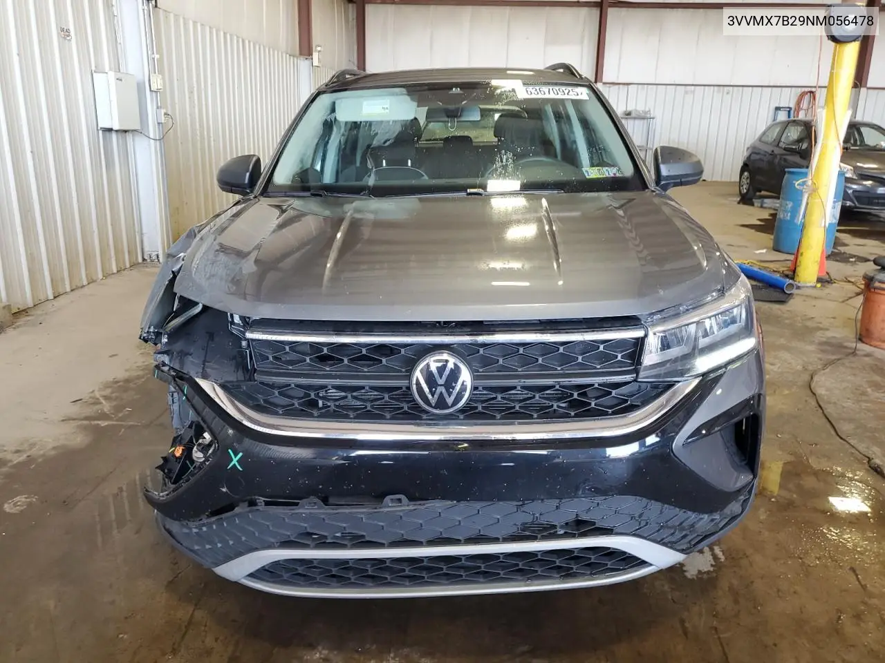 2022 Volkswagen Taos S VIN: 3VVMX7B29NM056478 Lot: 63670925