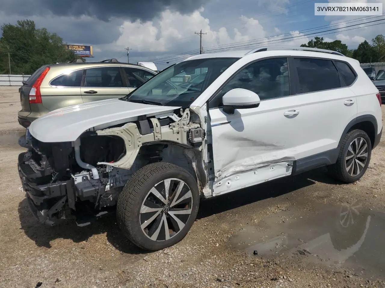 2022 Volkswagen Taos Se VIN: 3VVRX7B21NM063141 Lot: 64439695