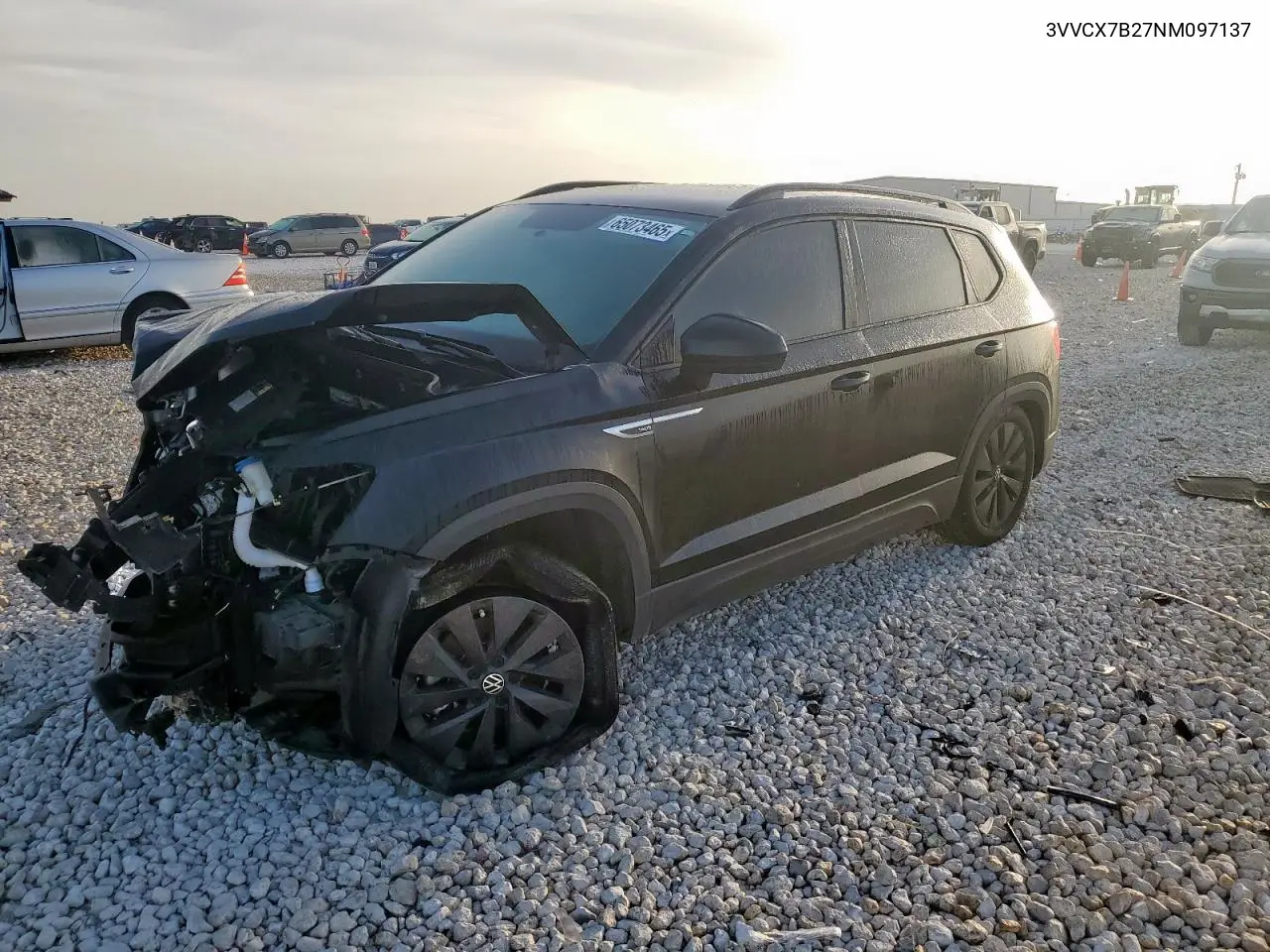 2022 Volkswagen Taos S VIN: 3VVCX7B27NM097137 Lot: 65073465