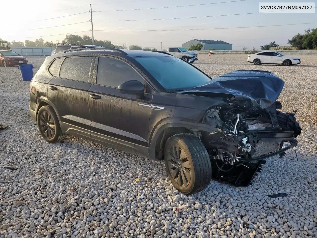 2022 Volkswagen Taos S VIN: 3VVCX7B27NM097137 Lot: 65073465