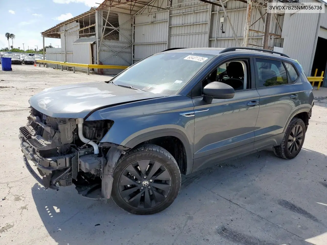 2022 Volkswagen Taos S VIN: 3VVDX7B25NM056736 Lot: 65401125