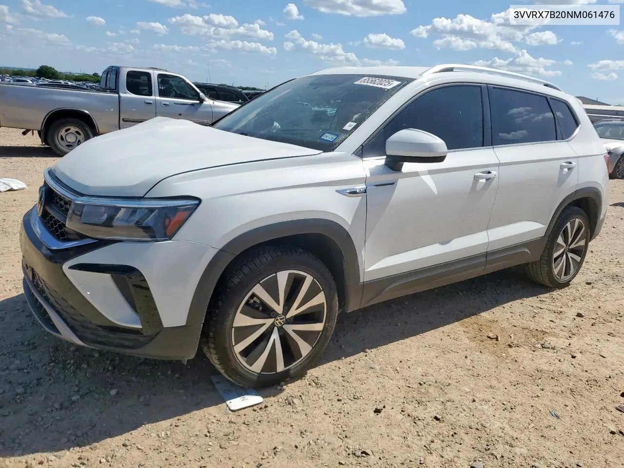 2022 Volkswagen Taos Se VIN: 3VVRX7B20NM061476 Lot: 65562025