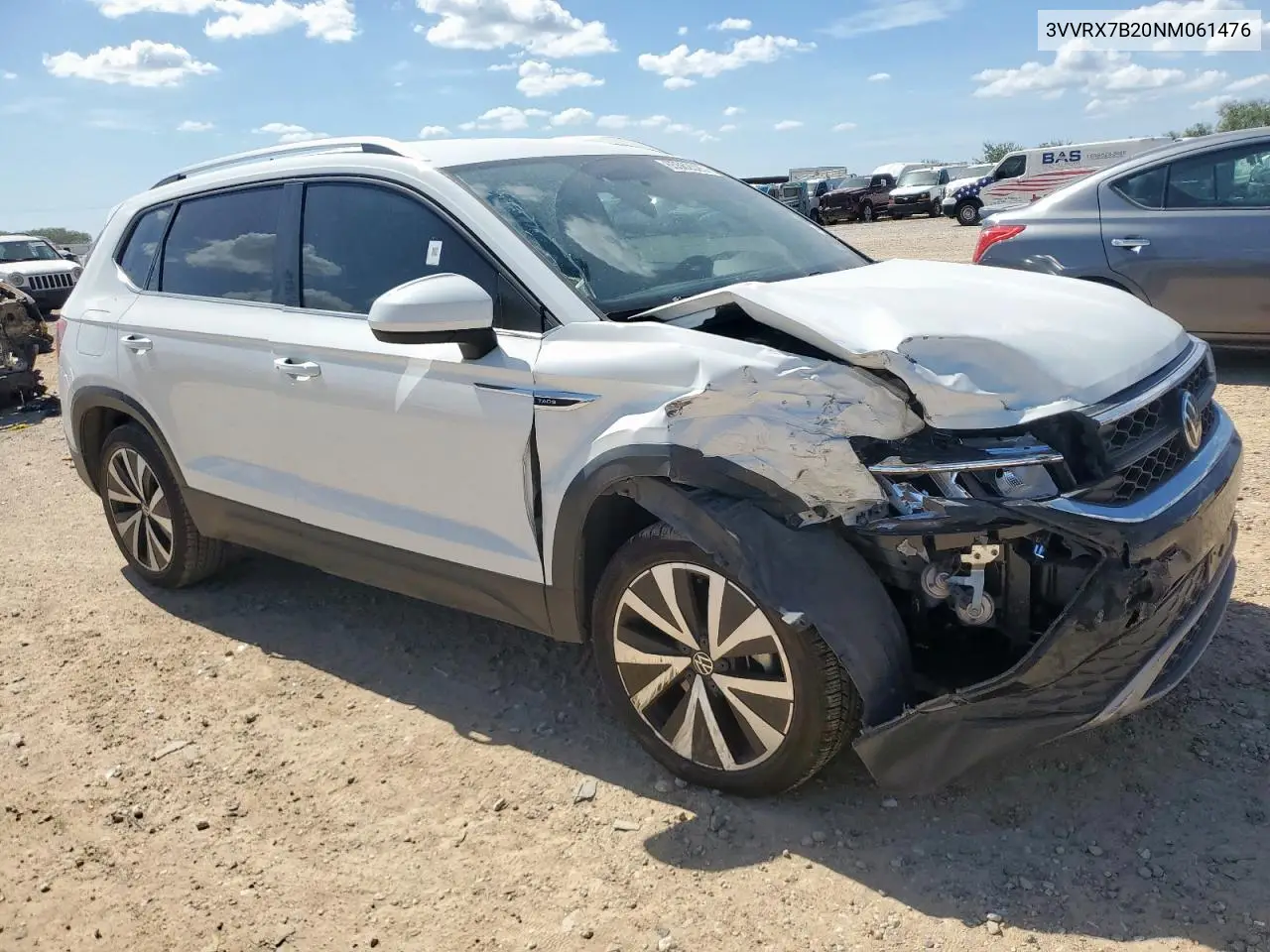 2022 Volkswagen Taos Se VIN: 3VVRX7B20NM061476 Lot: 65562025