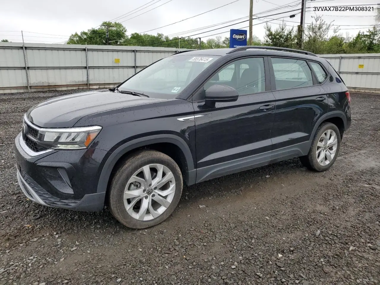 2023 Volkswagen Taos S VIN: 3VVAX7B22PM308321 Lot: 55576415