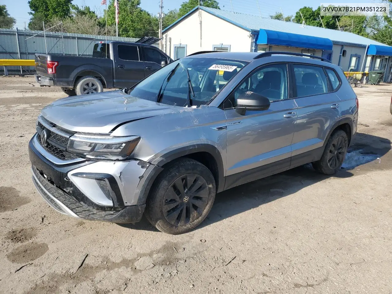 2023 Volkswagen Taos S VIN: 3VVDX7B21PM351223 Lot: 56495965